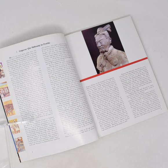 Emperor Qin Shihuang Eternal Terra Cotta Warriors Horses Archeology Signed Vtg - Picture 11 of 16